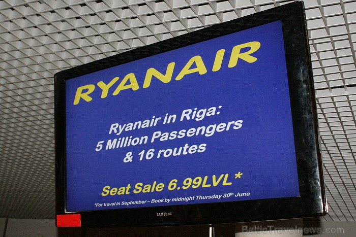 Lidsabiedrība Ryanair no lidostas Rīga nodrošina 16 maršrutus 62567