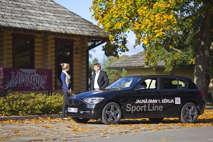 Travelnews.lv testē jauno BMW 120d Sport Line, apciemojot viesu namu Meidrops (www.meidrops.lv) Ikšķilē. Foto: Ingus Evertovskis 67507