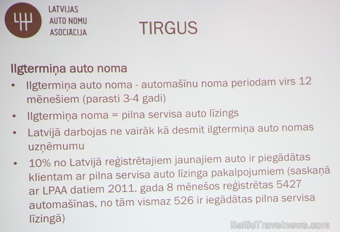 Latvijas auto nomu asociācijas dibināšana 6.10.2011 67673