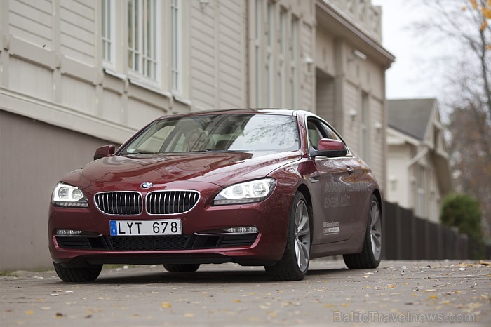 BMW 640d Coupe ir paredzēts galvenokārt divu cilvēku ceļošanai, jo 4 cilvēkiem būs patīkams tikai īss ceļa posms. Foto: Ingus Evertovskis (Fotoprojekt 68717