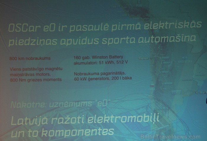 Pasaulē pirmais elektriskās piedziņas rallijreidu automobilis OSCar eO ir gatavs startam un to apliecina prezentācija 15.11.2011 Rīgas Motormuzejā - w 69209