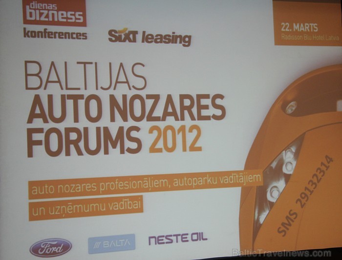 Autonoma Sixt organizē «Baltijas auto nozares forums 2012» viesnīcā Radisson Blu Latvija - www.sixt.lv 72878