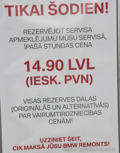 Latvijas BMW klubs (www.bmwklubs.lv) sadarbībā ar oficiālo BMW pārstāvi Latvijā BM Auto (www.bmauto.lv) rīko jau 7. Latvijas BMW festivālu 74423