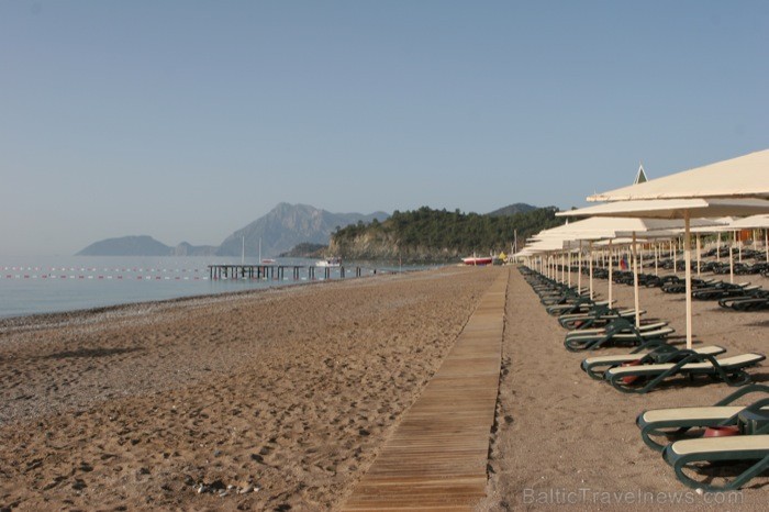 Rīts pludmalē, dabas skaistums un miers CORINTHIA CLUB HOTEL TEKIROVA 5* Turcija, KEMER. www.goadventure.lv 74974