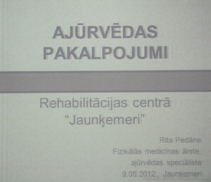 Latvijā vienīgais klimata un balneoterapijas rehabilitācijas centrs «Jaunķemeri» atver jaunu ajūrvēdas medicīnas nodaļu - www.jaunkemeri.lv 75179