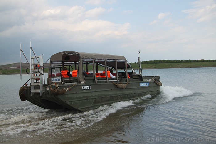 Piedzīvojumu ceļojums ar militāro amfībiju DUKW 353 pa Leipcigas apkārtnes ezeriem un sauszemi -  www.amphibientour.de 75479