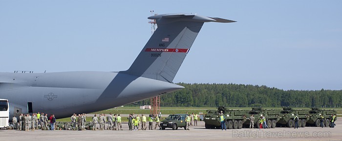 08.06.2012 lidostā «Rīga» nosēdās viena no lielākajām militārajām kravas lidmašīnām - Lockheed C-5A «Galaxy» Foto: www.fotoprojekts.lv 76637