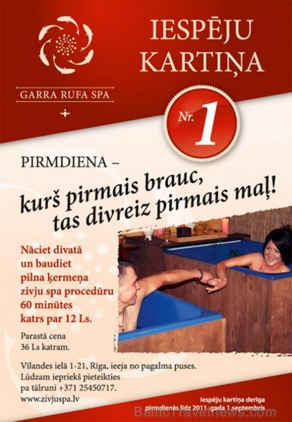 Konkursu atbalsta Garra Rufa SPA: www.garrarufaspa.lv 77676