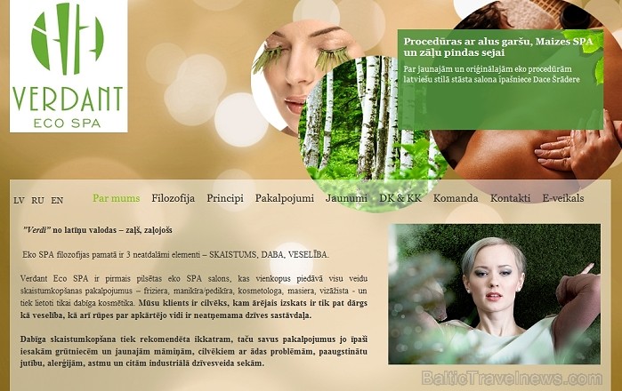 Konkursa balvu (maģisko SPA rituālu 2 personām 72,00 Ls vērtībā) nodrošina VERDANT ECO SPA - pirmais pilsētas eko SPA salons Latvijā www.verdantecospa 77687