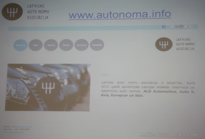 5.07.2012 Latvijas Auto nomu asociācija viesnīcā Radisson Blu Elizabete prezentēja 10 ieteikumus, kurus būtu jāievēro tiem, kuri nomā automašīnas - ww 78394