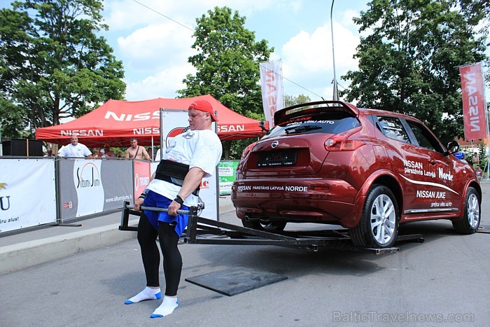 Jēkabpils pilsētas svētku laikā (07.07.2012) Latvijas Spēkavīri turpināja cīņu par Latvijas čempiona titulu. Foto: www.parstipru.lv 78532