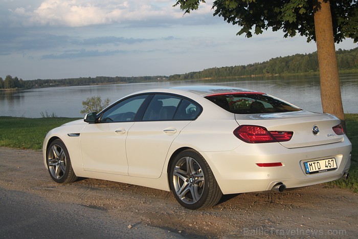 BMW Gran Coupe 640i tehniskie rādītāji - degvielas tvertnes tilpums ir 70 litri, kombinētais degvielas patēriņš ir 8 litru apmērā, svars 1,8 tonnas, m 79725