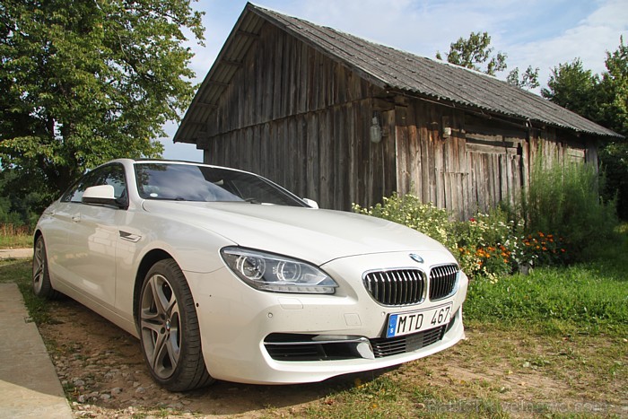 BMW Gran Coupe 640i Kaziņčos (Krāslavas novads), kur Latvijas telekomunikācijas giganti (Lattelecom, LMT un Tele2) met lielu līkumu 79746