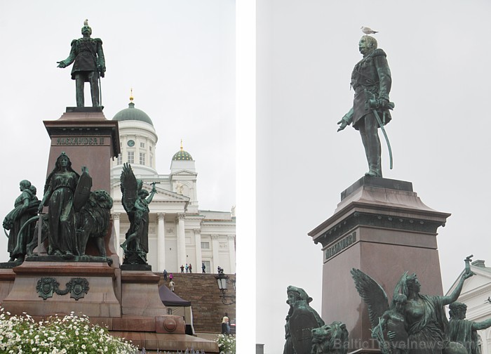 Piemineklis Krievijas caram Aleksandram II – šī cara valdīšanas laikā Somijā tika ieviesta vietējā valūta – Somijas marka, un somu valoda no vienkāršā 81865