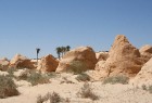 Vēja darinātās smilšu klintis Dbebcha ciemā (Tunisijā) 2