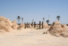 Vēja darinātās smilšu klintis Dbebcha ciemā (Tunisijā) 3