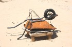 Vēja darinātās smilšu klintis Dbebcha ciemā (Tunisijā) 11