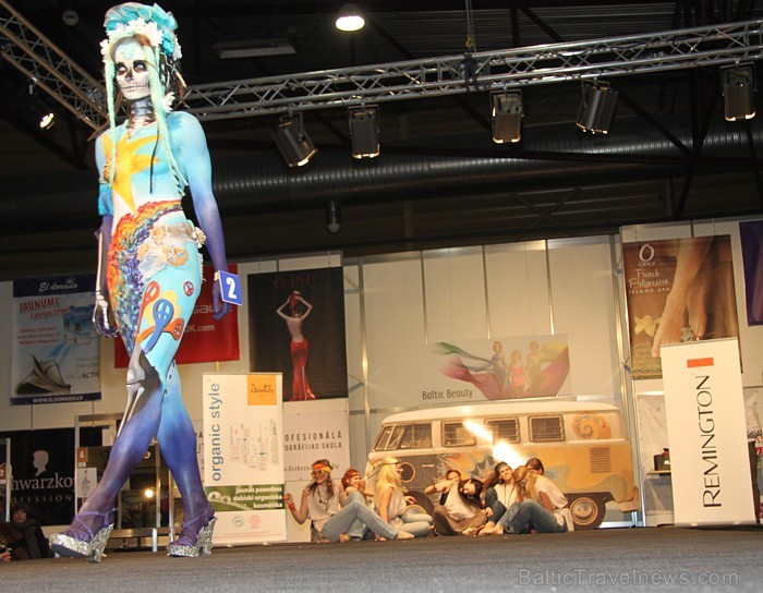 Skaistumkopšanas izstādes «Baltic Beauty 2012» konkursi  - «Body art 2012» un asociatīvā tēla konkurss. Foto sponsors: www.startours.lv 84313
