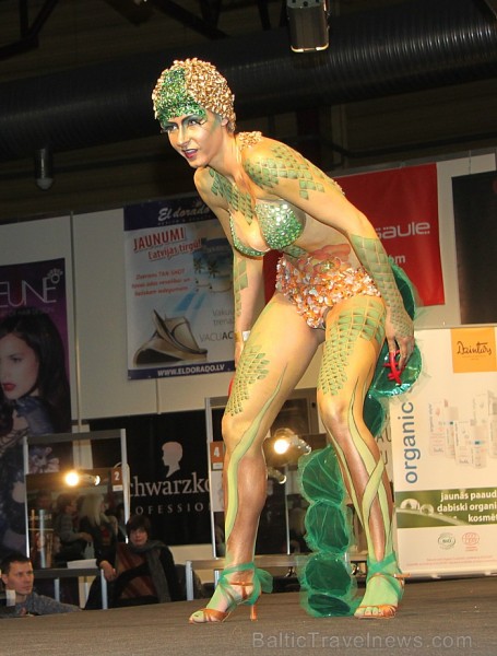 Skaistumkopšanas izstādes «Baltic Beauty 2012» konkursi  - «Body art 2012» un asociatīvā tēla konkurss. Foto sponsors: www.startours.lv 84320