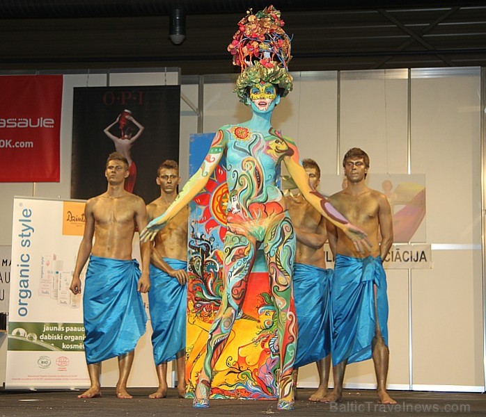 Skaistumkopšanas izstādes «Baltic Beauty 2012» konkursi  - «Body art 2012» un asociatīvā tēla konkurss. Foto sponsors: www.startours.lv 84333