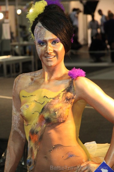 Skaistumkopšanas izstādes «Baltic Beauty 2012» konkursi  - «Body art 2012» un asociatīvā tēla konkurss. Foto sponsors: www.startours.lv 84348