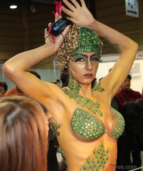 Skaistumkopšanas izstādes «Baltic Beauty 2012» konkursi  - «Body art 2012» un asociatīvā tēla konkurss. Foto sponsors: www.startours.lv 84380