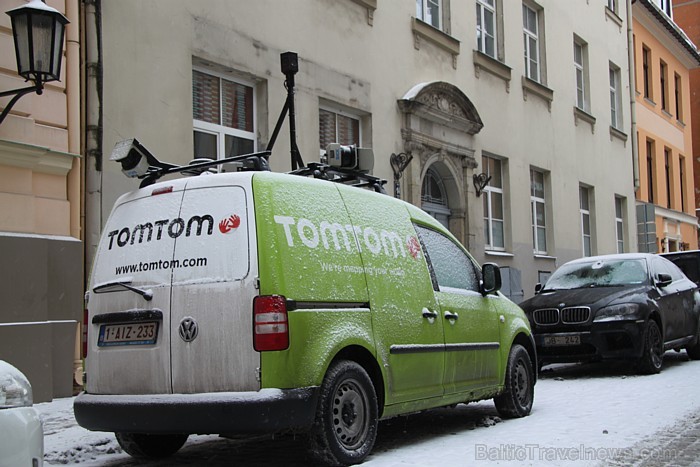 Kompānija TomTom 10.12.2012 prezentēja Latvijas žurnālistiem jaunākās navigācijas ierīces un datu apstrādes menedžmentu 86279