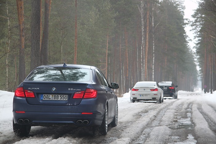 Pirmo reizi Latvijā BMW Alpina piedāvāja 11.04.2013 vienlaicīgi testēt 4 modeļus (D5, B5, B6 un B7) ar www.inchcape-bmauto.lv atbalstu 91796