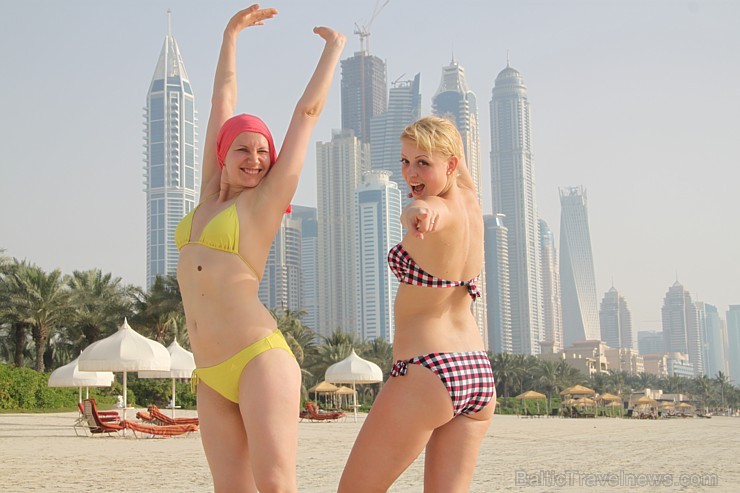 Travelnews.lv apmeklē Dubaijas luksus viesnīcas pludmali. Foto sponsors:  www.goadventure.lv 95134