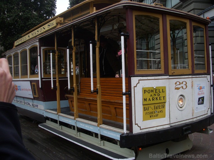 Sanfrancisko tramvajs. 2013. gada pavasarī Travel Time devās grupu braucienā uz ASV Rietumu krastu un Havaju salām. Foto: www.traveltime.lv 97195