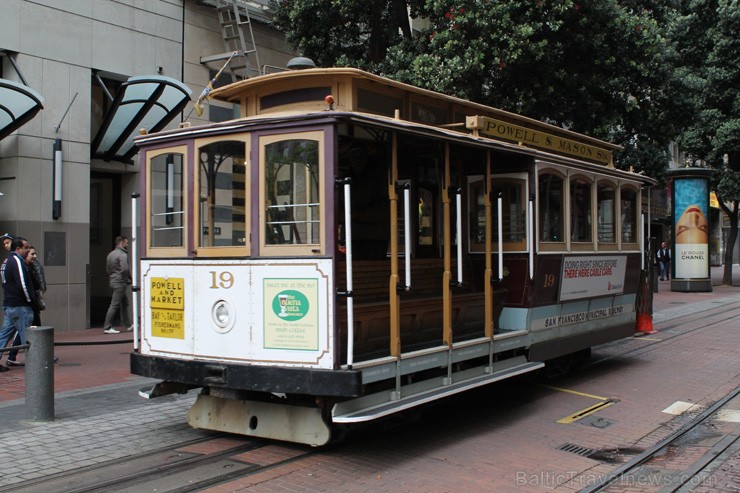 Sanfrancisko tramvajs. 2013. gada pavasarī Travel Time devās grupu braucienā uz ASV Rietumu krastu un Havaju salām. Foto: www.traveltime.lv 97197