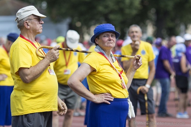 Daugavas stadionā notiek pēdējie XXV Vispārējo latviešu Dziesmu un XV Deju svētku deju lieluzveduma Tēvu laipa  mēģinājumi, kuros piedalās 600 visu pa 97894