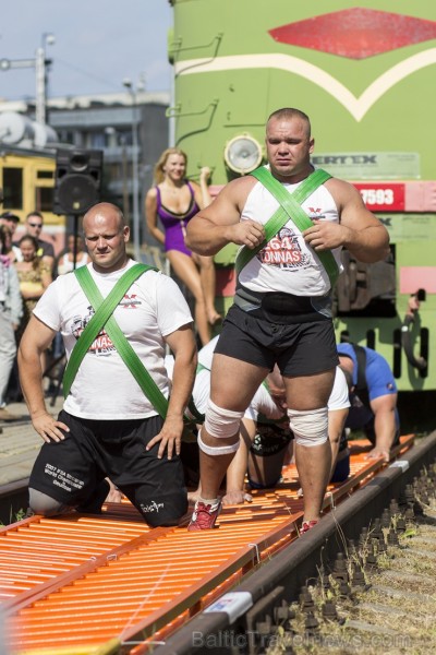 Latvijas Dzelzceļa vēstures muzejā norisinājās Latvijas čempionāts smaguma vilkšanā 103547