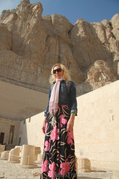 Travelnews.lv apmeklē valdnieces Hatšepsutas templi Luksorā. Vairāk informācijas par ceļojumiem uz Ēģipti - www.GoAdventure.lv 109699