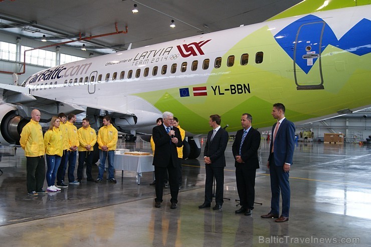 airBaltic prezentē Olimpiskā dizaina lidmašīnu 111698