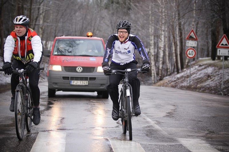 12.01.2014 Radisson Blu komanda devās neliela testa braucienā Rīga - Saulkrasti - Ragana - Sigulda - Rīga (aptuveni 130 km) 112343