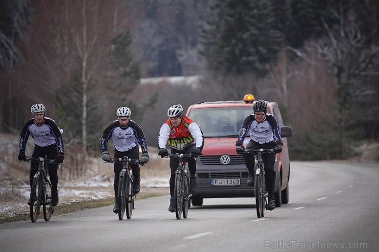 12.01.2014 Radisson Blu komanda devās neliela testa braucienā Rīga - Saulkrasti - Ragana - Sigulda - Rīga (aptuveni 130 km) 112349