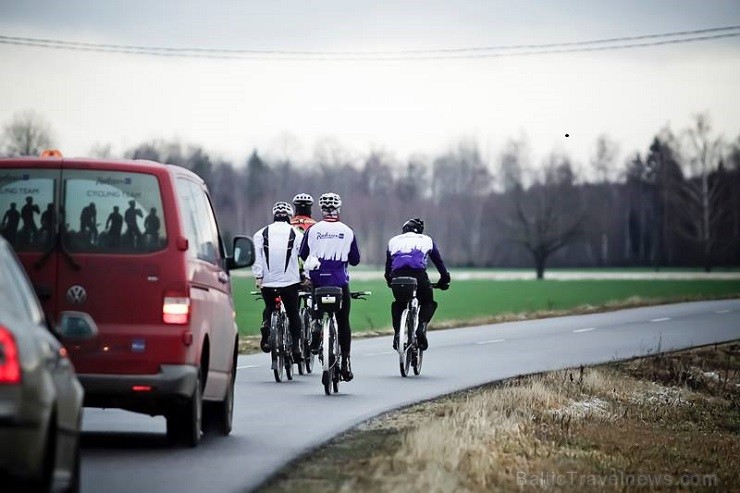 12.01.2014 Radisson Blu komanda devās neliela testa braucienā Rīga - Saulkrasti - Ragana - Sigulda - Rīga (aptuveni 130 km) 112356