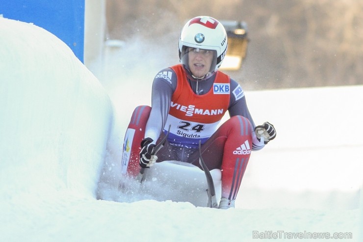 Siguldā norisinājies Eiropas čempionāts un pasaules kauss kamaniņu sportā 113538