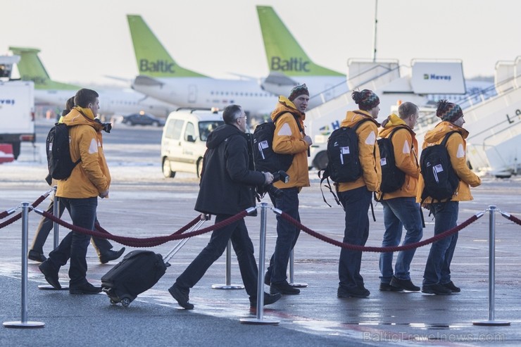 Latvijas un Lietuvas olimpiskās izlases dodas ceļā uz Sočiem 114018