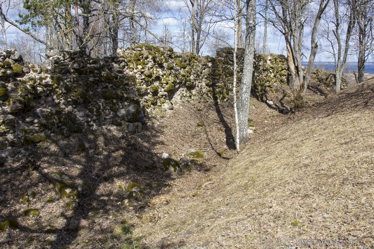 Viduslaikos Mākoņkalnā atradās Volkenbergas pils, kuras drupas vēl saglabājušās. Tas bija vissenākais krustnešu cietoksnis Lotigolas zemē, kuru Livoni 118489