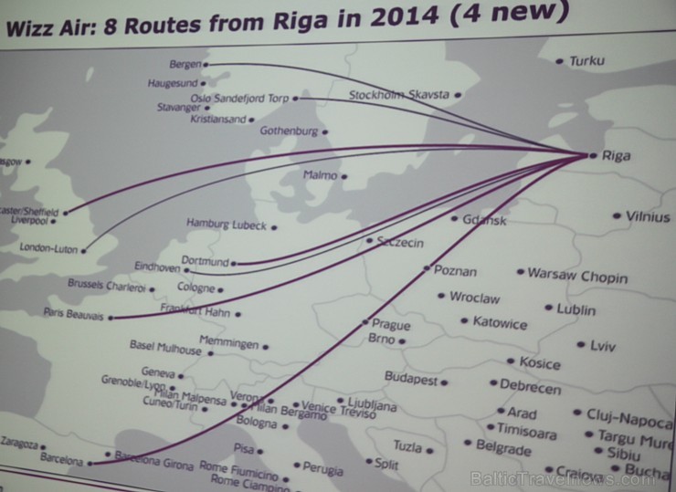 Ungāru zemo izmaksu lidsabiedrība «Wizz Air» nobāzējas Rīgā ar 8 galamērķiem 125640