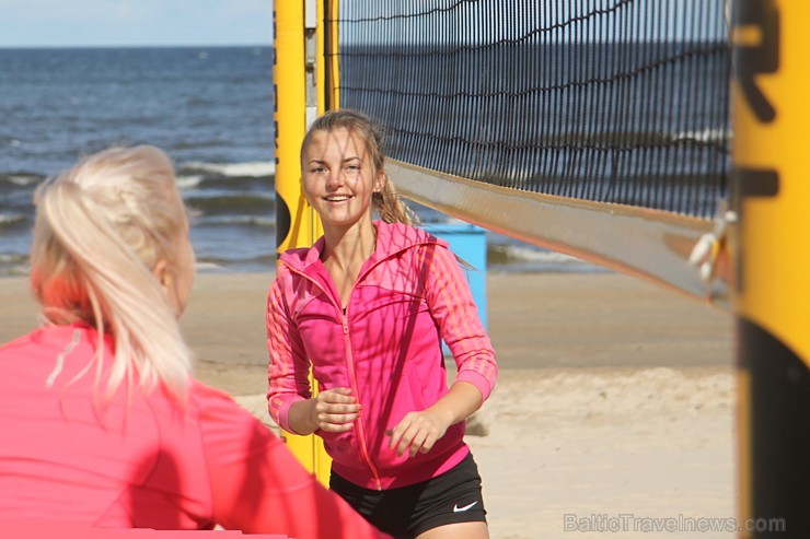 Jūrmalas 5 zvaigžņu viesnīcas Baltic Beach Hotel pludmale top gatava pludmales volejbola sacensībām «CEV Satellite Jūrmala» - Jurmala.beachvolley.lv 132107