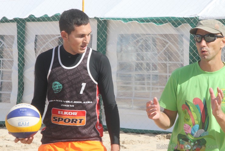 Jūrmalas 5 zvaigžņu viesnīcas Baltic Beach Hotel pludmale top gatava pludmales volejbola sacensībām «CEV Satellite Jūrmala» - Jurmala.beachvolley.lv 132110