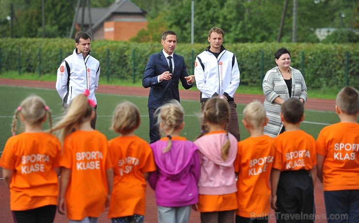 02.09.2014 ar sporta stundu Siguldas pilsētas vidusskolā tika atklāta Latvijā pirmā klase ar sporta novirzienu 132696