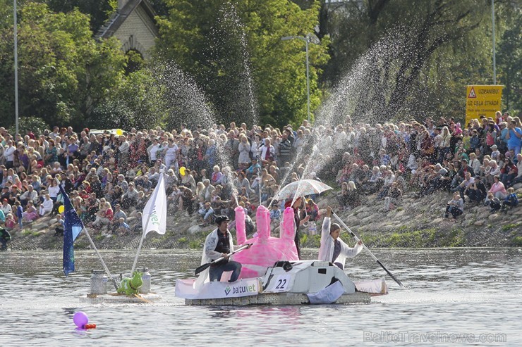 Jelgavā norisinājusies XII BALTAIS Piena paku laivu regate 132839