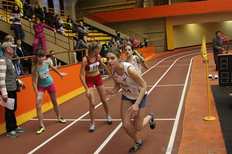 Latvijas vieglatlētikas čempionātā U14 noskaidroti jaunie uzvarētāji - 4x150 metru stafetes skrējiens 142047