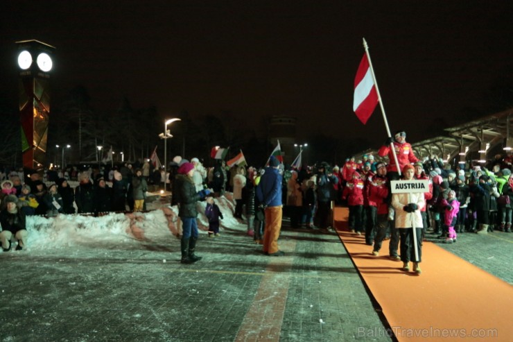 Siguldas bobsleja un kamaniņu trasē sestdien startēja 45. FIL pasaules čempionāts kamaniņu sportā. Foto: Juris Ķilkuts,  FotoAtelje.lv 143177