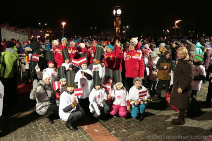 Siguldas bobsleja un kamaniņu trasē sestdien startēja 45. FIL pasaules čempionāts kamaniņu sportā. Foto: Juris Ķilkuts,  FotoAtelje.lv 143210