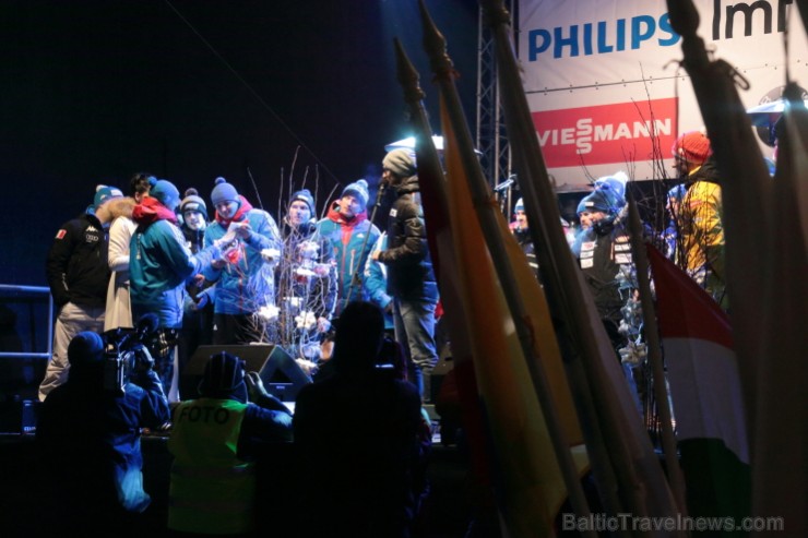 Siguldas bobsleja un kamaniņu trasē sestdien startēja 45. FIL pasaules čempionāts kamaniņu sportā. Foto: Juris Ķilkuts,  FotoAtelje.lv 143213